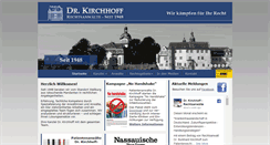Desktop Screenshot of kirchhoff-anwalt.de